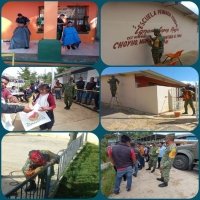 Ejército Mexicano realizó labor social en Santiago El Pinar. 