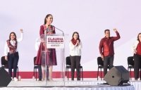 Eduardo Ramírez acompaña a Claudia Sheinbaum en el arranque de su campaña como candidata presidencial