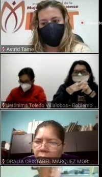 Participa Presidenta Jerónima Toledo en diálogo virtual organizado por la Secretaría de Gobernación
