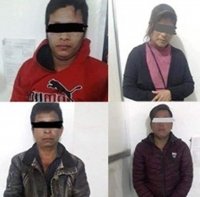 Detienen en San Cristóbal a 4 presuntos asaltantes de gasolinera