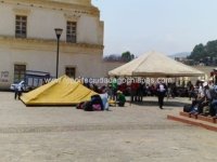 Otra vez plantón en la Plaza de la Paz en San Cristóbal