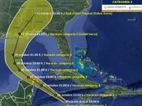 Delta cambió de trayectoria: se espera que toque tierra en Quintana Roo como un huracán de categoría 4