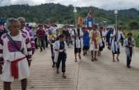 Pueblo creyente de Cancuc se manifiesta en contra de proyectos federales