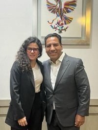 Luisa Alcalde reconoce el trabajo de Eduardo Ramírez al frente de la Jucopo