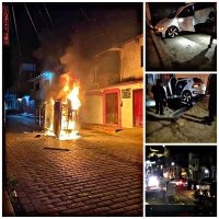 Persecución, balazos, una patrulla incendiada y una persona muerta en San Cristóbal