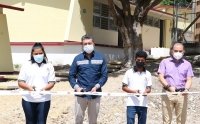 En Ocozocoautla, Rutilio Escandón inaugura espacios educativos en escuelas de la localidad Villahermosa