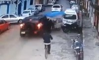 Tránsito Municipal detiene a sujeto que arrolló a triciclero en SCLC*