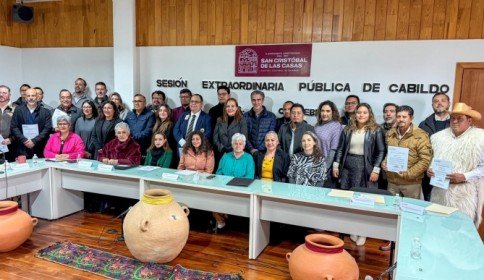 Toman protesta al Subcomité Ciudadano rumbo a los 500 años de San Cristóbal de Las Casas