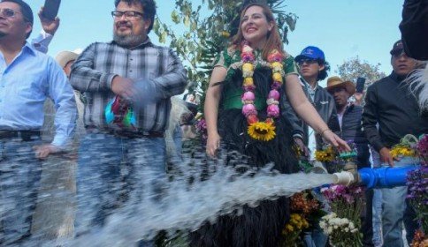 Inauguran obras de electrificación de pozo profundo en Corazón de María