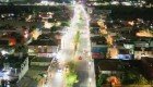 Modernizan acceso principal con nuevo alumbrado público en San Cristóbal