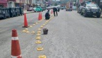Gobierno Municipal refuerza la seguridad vial con instalación de boyas en la Diagonal Hermanos Paniagua
