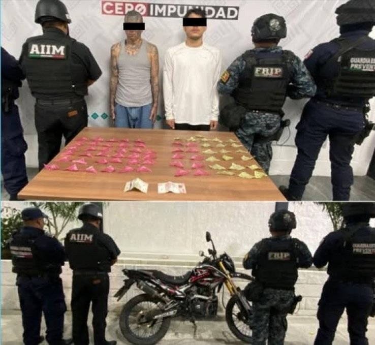 En Tuxtla Guti&eacute;rrez, FGE y SSP detienen a dos personas por el delito contra la salud