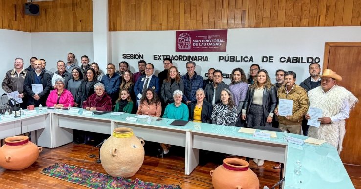 Toman protesta al Subcomit&eacute; Ciudadano rumbo a los 500 a&ntilde;os de San Crist&oacute;bal de Las Casas