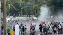 Protestas y choques con la polic&iacute;a: la otra cara del inicio del Mundial en M&eacute;xico
