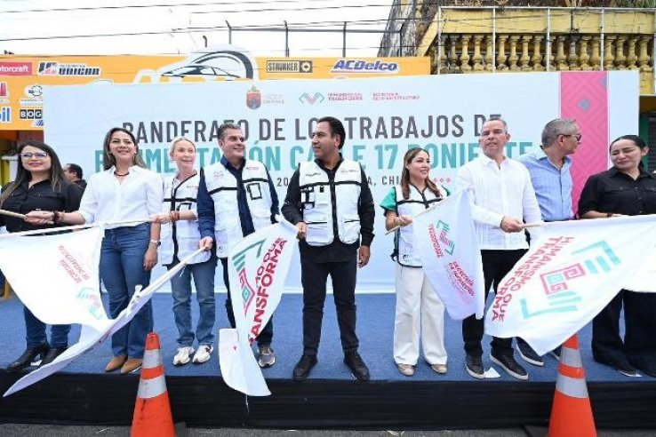 Eduardo Ram&iacute;rez inicia modernizaci&oacute;n de la Calle 17 Poniente-Oriente de Tapachula, con una inversi&oacute;n de 137 mdp