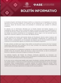 No se tolerar&aacute;n actos de corrupci&oacute;n, desv&iacute;o de recursos, abuso de autoridad ni conductas que vulneren la confianza ciudadana, advierte la ASE