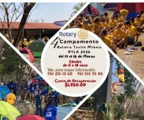 El Club Rotario Tuxtla Milenio impulsa el liderazgo juvenil con el 4&ordm; Campamento RYLA 2026