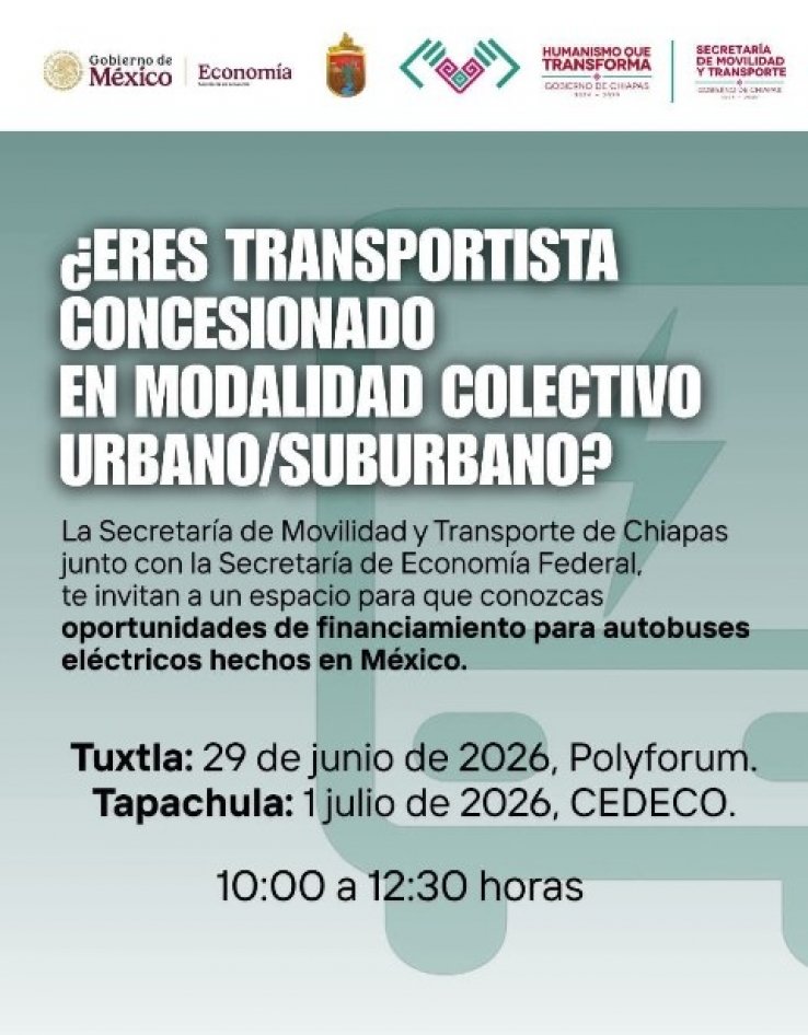 SMyT impulsa la modernizaci&oacute;n del transporte p&uacute;blico mediante electromovilidad