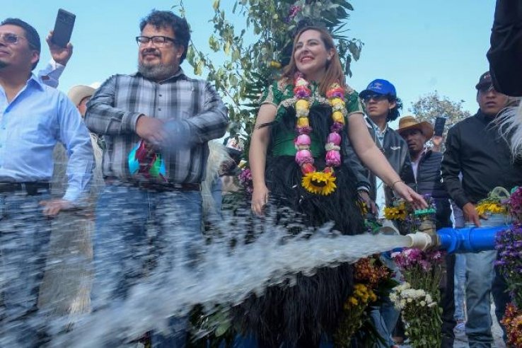 Inauguran obras de electrificaci&oacute;n de pozo profundo en Coraz&oacute;n de Mar&iacute;a