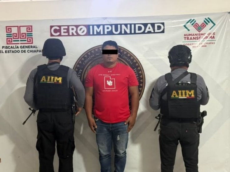 Aprehenden a presunto responsable de homicidio calificado, en Villa Comaltitl&aacute;n