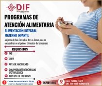 DIF Municipal lanza convocatoria del programa Alimentaci&oacute;n Integral Materno Infantil