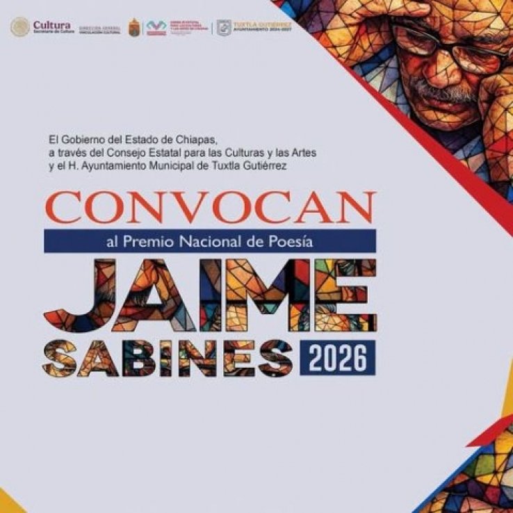 Lanzan en Tuxtla convocatoria del Premio Nacional de Poes&iacute;a Jaime Sabines 2026