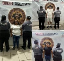 Aprehenden v&iacute;a reclusi&oacute;n a presuntos responsables de homicidio calificado y robo con violencia