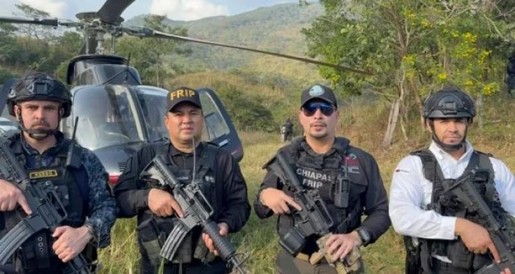En operativo de seguridad neutralizan a elementos del crimen organizado y se logra aseguramiento de armas en Villaflores