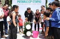 Eduardo Ram&iacute;rez Aguilar inaugura sistema de agua potable en Frontera Corozal, Ocosingo