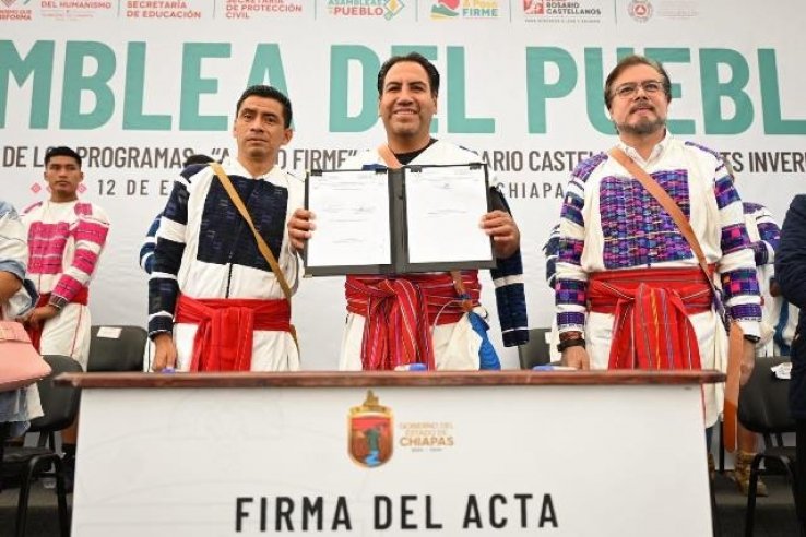 Eduardo Ram&iacute;rez atestigua Asamblea del Pueblo en San Juan Cancuc y fortalece acciones prioritarias