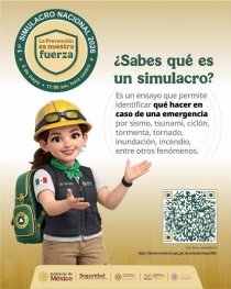 Chiapas se prepara para el 1er Simulacro Nacional 2026
