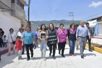 Inauguran rehabilitaci&oacute;n de drenaje sanitario en Villa Real; vecinos agradecen respaldo de Fabiola Ricci Diestel