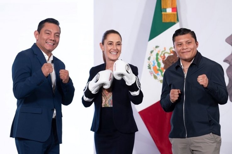 Presidenta Claudia Sheinbaum presenta Boxeando por la Paz: 5 mil boxeadoras y boxeadores impartir&aacute;n clases de boxeo a 100 mil ni&ntilde;os y j&oacute;venes en todo el pa&iacute;s