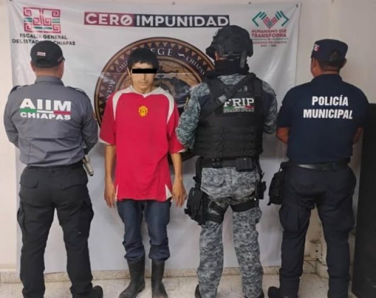 Aprehenden a presunto responsable de violencia familiar, en Pichucalco