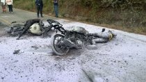 Presunta persecuci&oacute;n policial en Teopisca termina en tragedia, deja tres motociclistas sin vida
