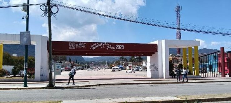 Se preparan espacios del parque de la Feria de la Primavera y de La Paz de San Crist&oacute;bal