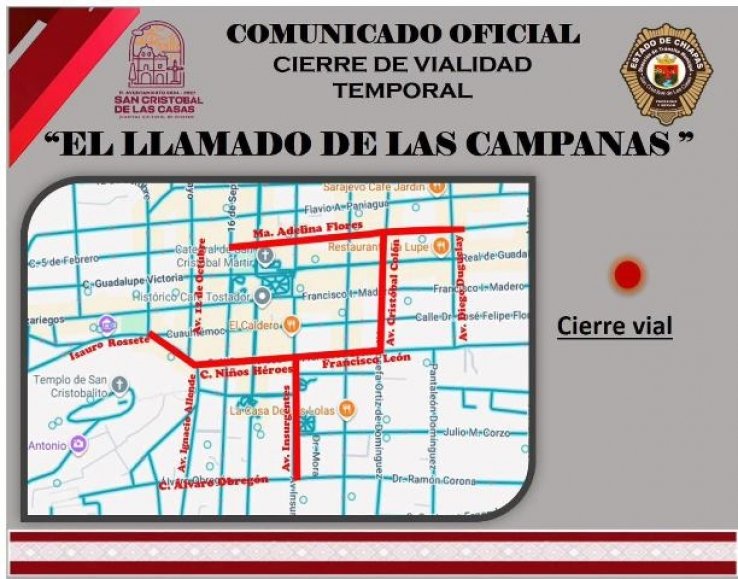 Por el aniversario de San Crist&oacute;bal anuncian cierre de calles