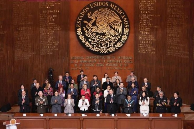 Asiste Eduardo Ram&iacute;rez a conmemoraci&oacute;n del 109 Aniversario de la Constituci&oacute;n de 1917, encabezada por Claudia Sheinbaum