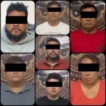 Detienen a 7 presuntos responsables del robo a cuentahabiente en Plaza &Aacute;mbar