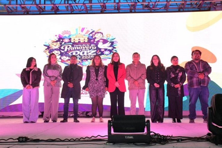Presentan cartelera oficial de la Feria de la Primavera y de la Paz 2026 en San Crist&oacute;bal