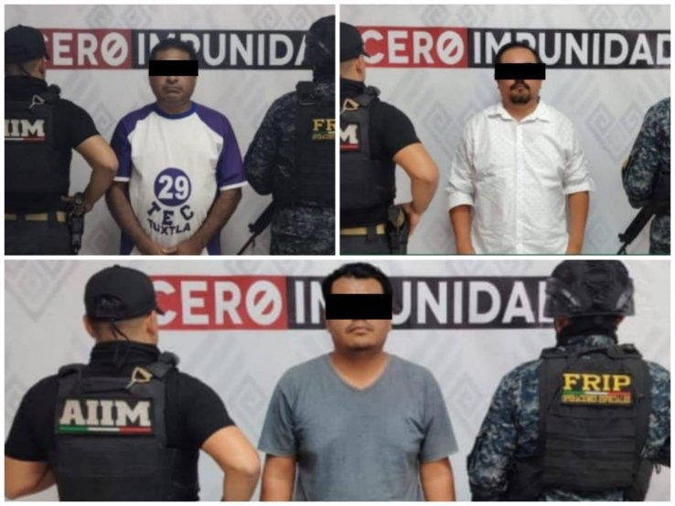 Tres exservidores p&uacute;blicos detenidos como presuntos responsables de robo de computadoras e informaci&oacute;n sensible al Icatech