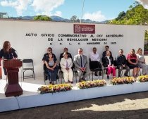 En San Crist&oacute;bal se honra la herencia a trav&eacute;s del trabajo diario, afirm&oacute; Fabiola Ricci durante la conmemoraci&oacute;n del 115 aniversario de la Revoluci&oacute;n Mexicana